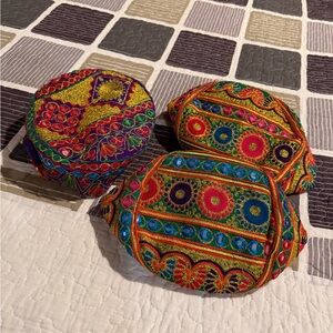 Colorful Embroidered Decorative Afghan Hats
